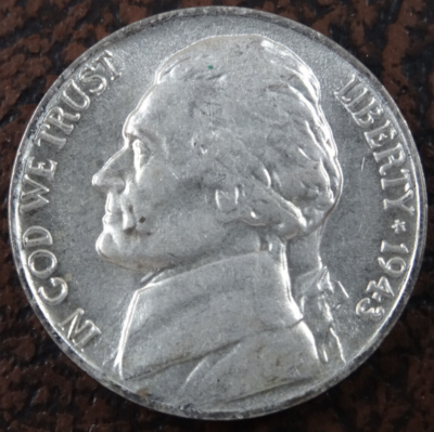 1943-P Jefferson War Nickel AU/Unc 35% Silver WWII | eBay