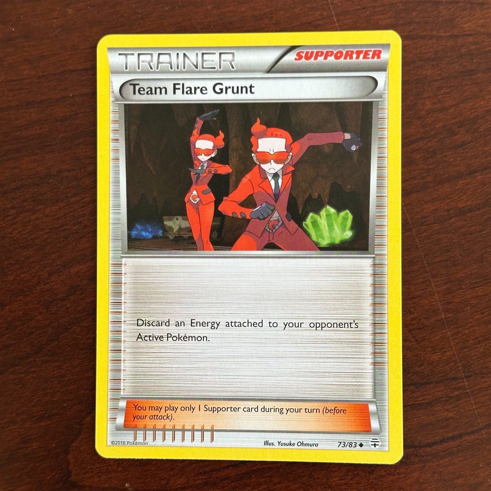 Team Flare Grunt 73/83 Uncommon Generations Pokemon Card