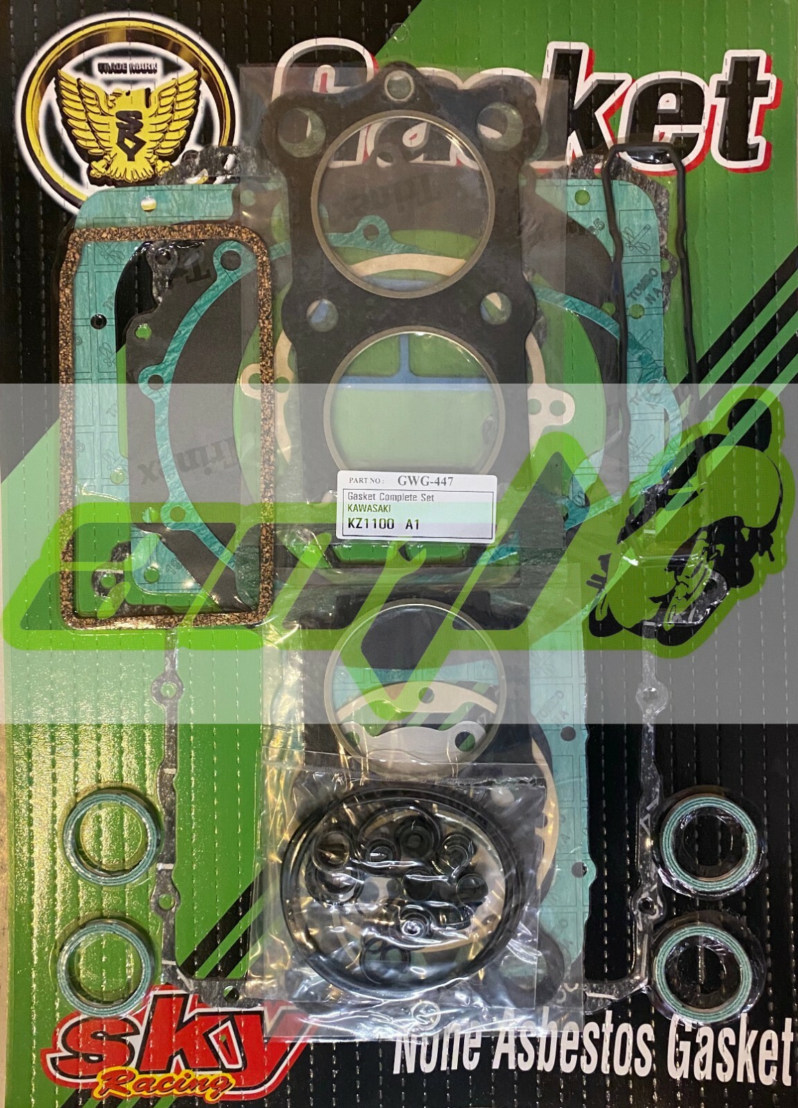 Pochette complète de joints moteur pour moto Kawasaki GPZ 1100 Pre-Unitrak B2