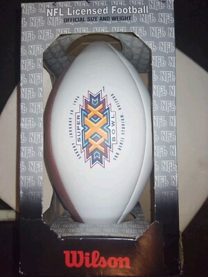 SUPER BOWL XXX 30 Wilson Leather NFL Game Ball Cowboys vs
