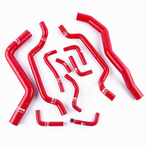 Red Silicone Radiator Heater Hose for 1995-1999 Mitsubishi Eclipse 2G 2.0T 4G63T - Picture 2 of 13