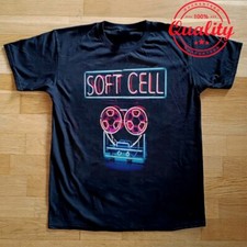 Soft Cell Band Short Sleeve Cotton Black All Size Unisex Shirt SA485