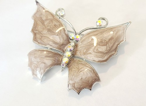 Hermoso broche mariposa esmalte y pedrería - Imagen 5 de 5