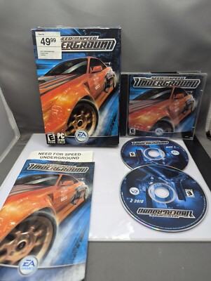 Need For Speed Underground 1 PC Box Wear. Mint Discs