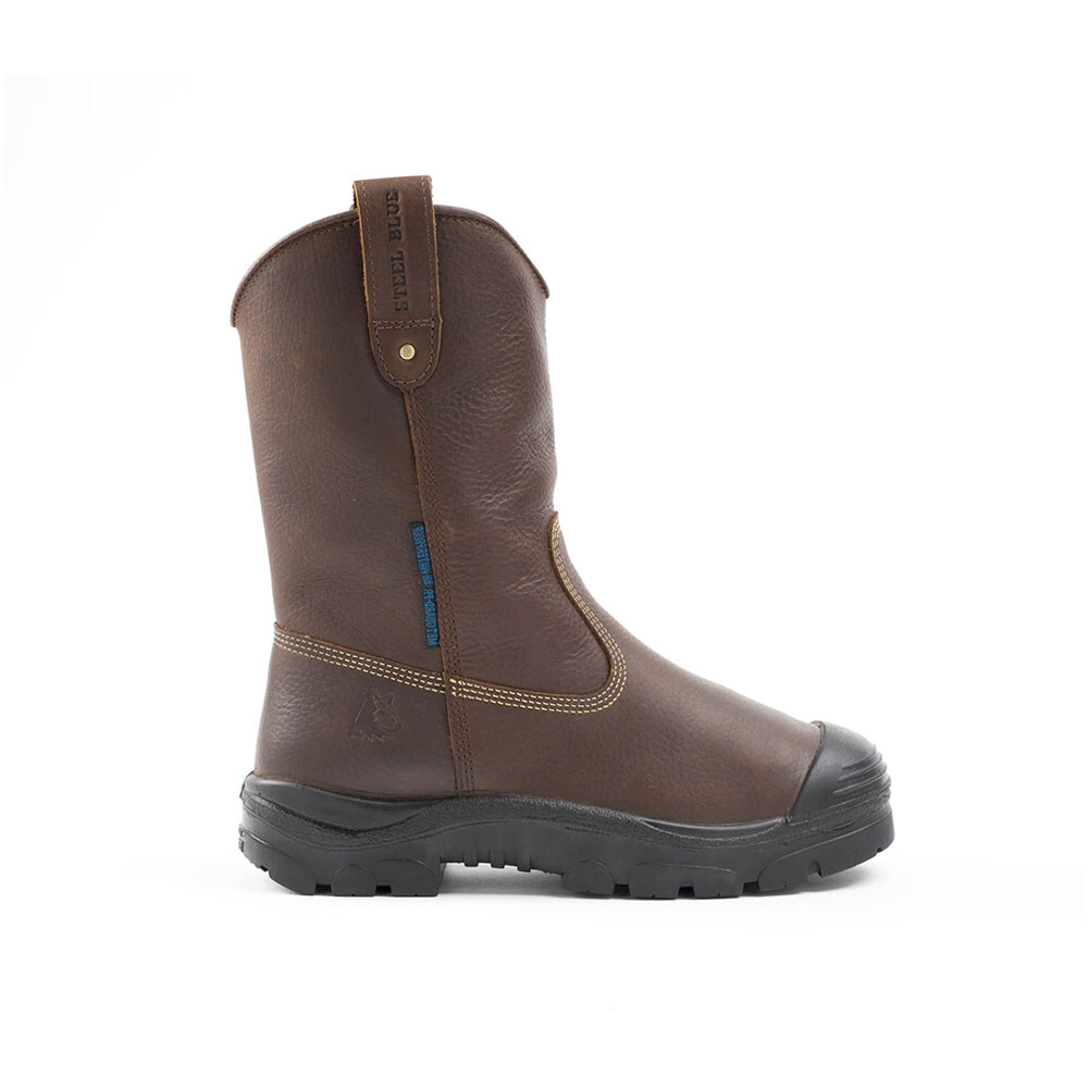 Стальные Синие рабочие ботинки Heeler Metguard с широким стальным носком, устойчивым к проколам, толщиной 10 дюймов