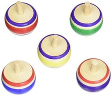 Rare item Unconventional wooden spinning top SUMO Japanese toys 0102