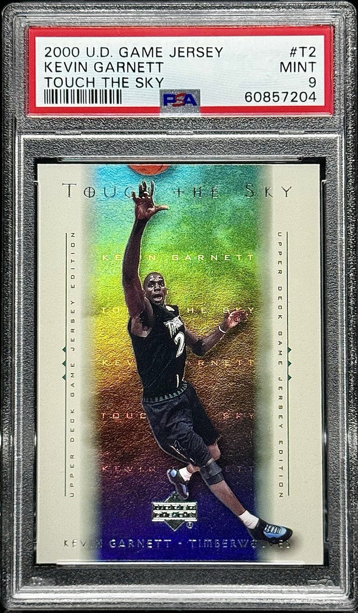 2000 Upper Deck Game Jersey #T2 Touch the Sky Kevin Garnett PSA 9 