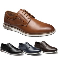 Men's Plain Toe Oxford Casual Shoes Business Formal Derby Dress Sneakers US Size