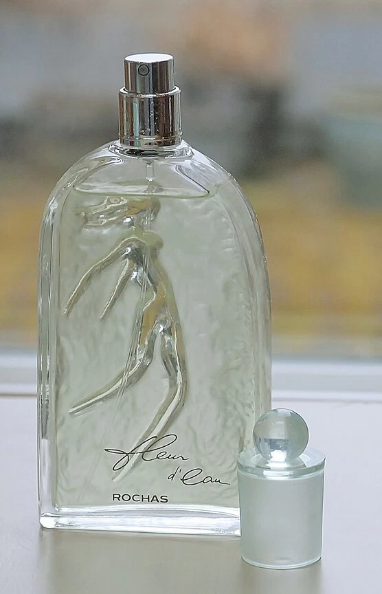 Antigo FLEUR D'EAU por ROCHAS spray Eau de Toilette 100 ml ~ 3,4 oz DESCONTINUADO 1ª versão GRANDE - Imagem 4 de 4