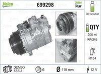 Original Valeo Kompressor Klimaanlage 699298 FüR Mercedes-Benz