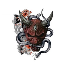 Japan Three Eye Devil Oni Decal Sticker