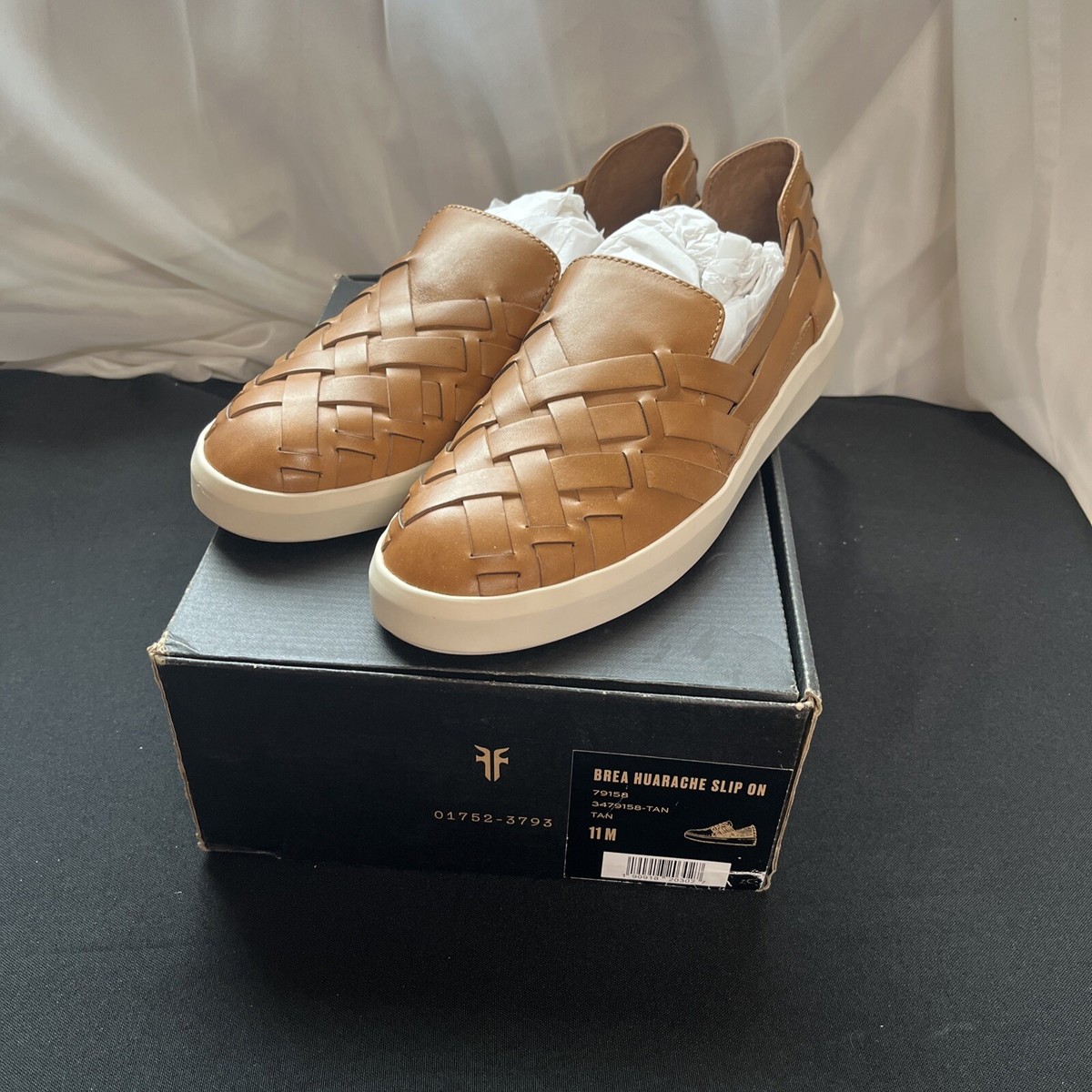 Frye Huarache Slip On Tan Slip On Woman's Flats Size 11M NEW