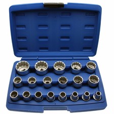 Steckschl&uuml;sseleins&auml;tze MULTITASK Universal Steckschl&uuml;ssel-Sortiment 1/2" 19 tlg.