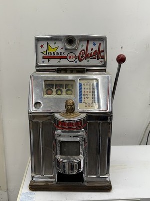 Jennings 10c Chief Tic-Tac-Toe Fruit Slot Machine circa 1930 s