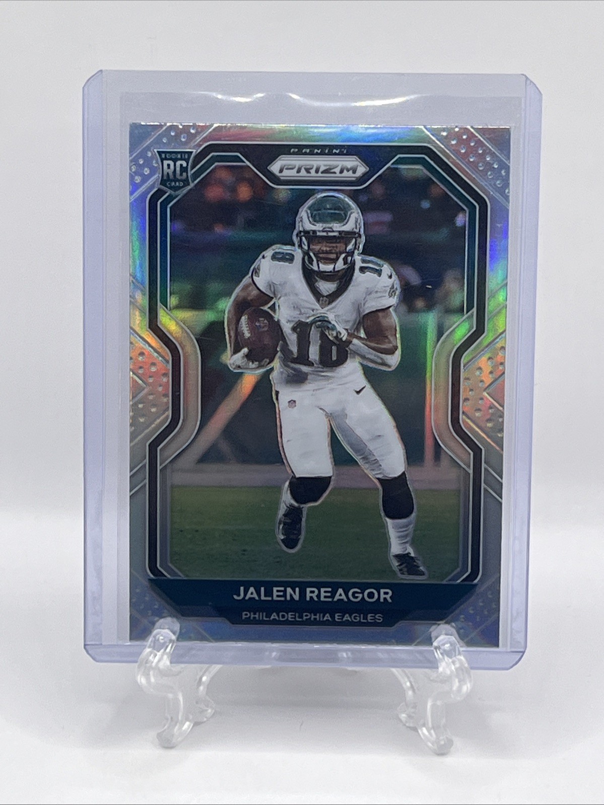 2020 Panini PRIZM Jalen Reagor RC - Rookie Silver Prizm Card No. 342 NFL