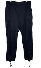 Mens Vintage Pants 35x33 Large Black Baggy Cargos Utility Y2K