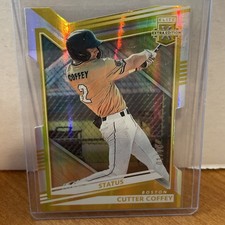2022 Panini Elite Extra Edition - Cutter Coffey #41  Gold Die-Cut 1 /10 BOOKEND