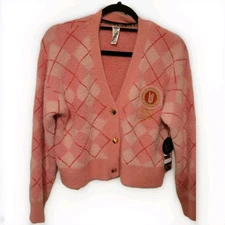Wicked x Justice Glinda Style Pink Cardigan Large