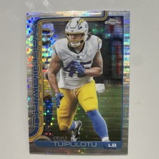 🔥Topps Chrome Tuli Tuipulotu #163 Los Angeles Chargers 2025 NFL Football