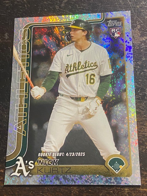 💎 NICK KURTZ Sandglitter RC 💎2025 Topps Update Series - Rookie Debut #US197