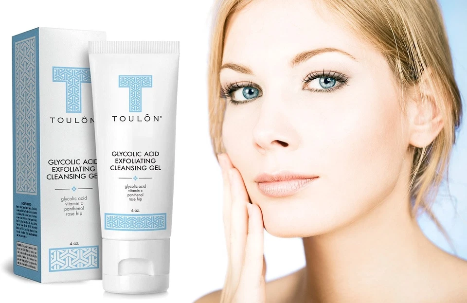 Limpiador facial con ácido glicólico: lavado facial Alpha Hydroxy con Aha, vitamina Foto 2 de 4