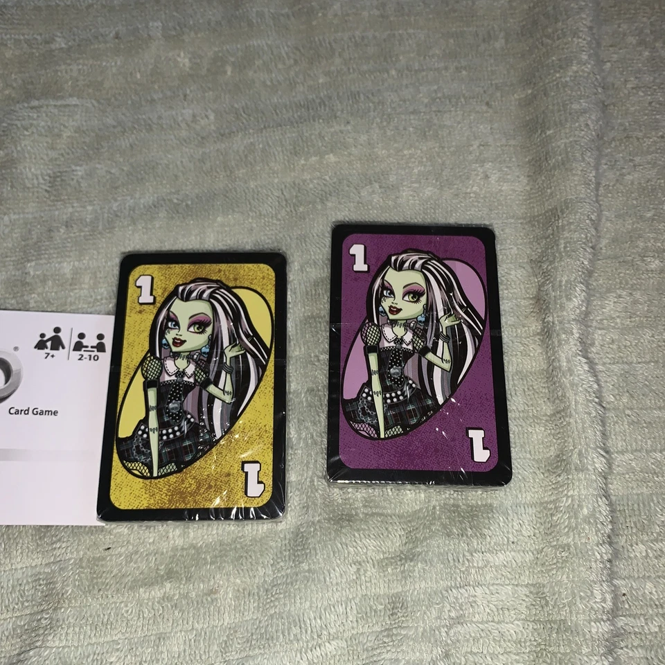 Monster High 2014 UNO Card Game 2-10 Players 7-Adult Cards Sealed Never Used - Image 4 of 4