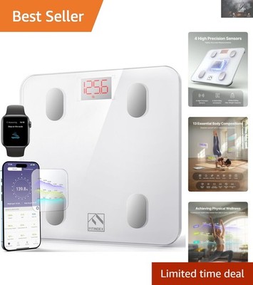 Smart Scale with Bluetooth & 13 Body Composition Metrics - 400lb Capacity
