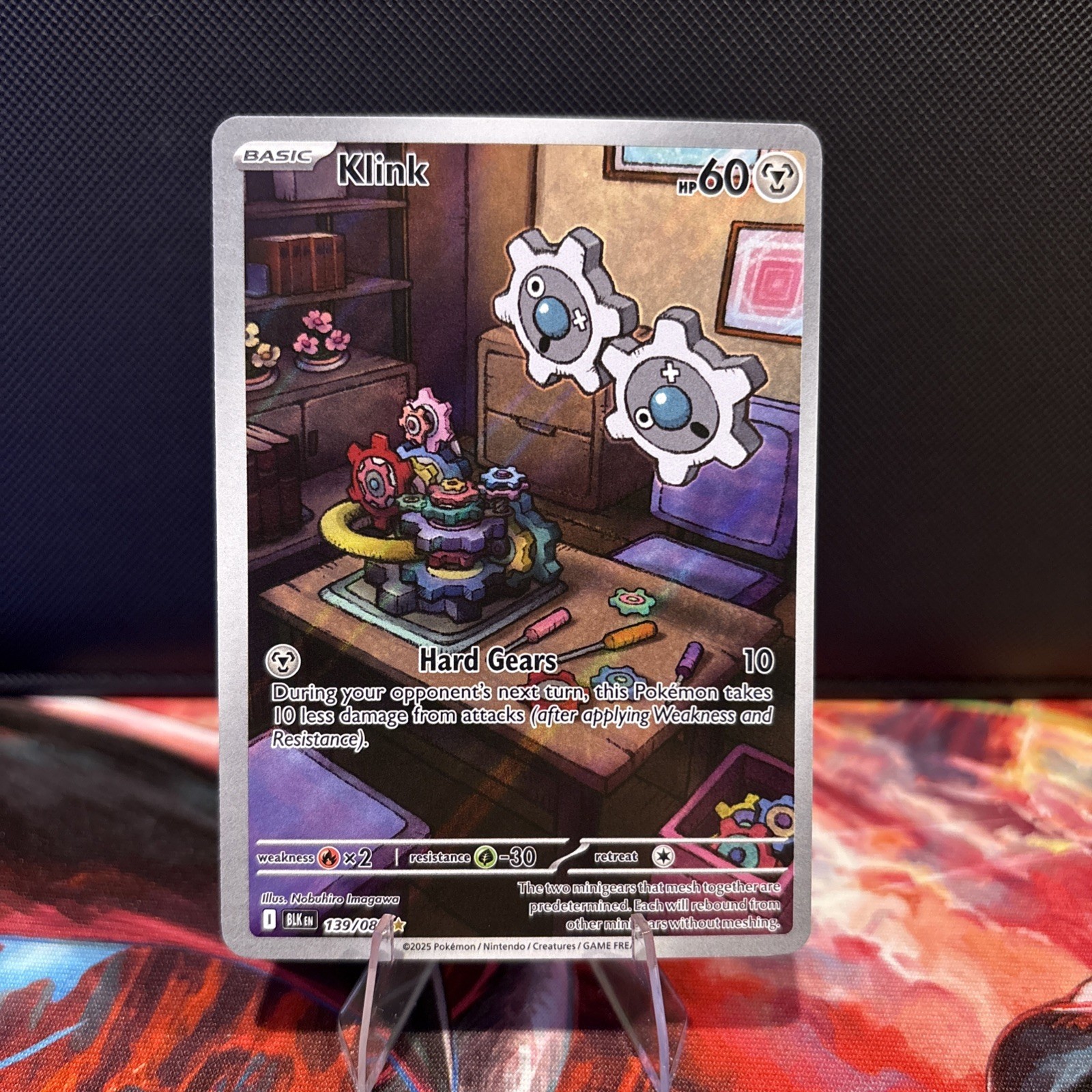 Pokémon TCG Klink 139/086 Illustration Rare Black Bolt NM