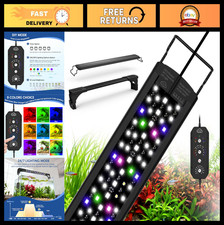 24W LED Aquarium Light with Timer, Adjustable Brightness, Full Spectrum for 14-2