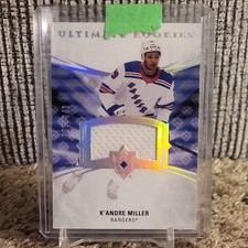 Upper Deck Ultimate Rookies Memorabilia K'Andre Miller Rangers #127