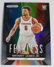 2024 Panini Prizm Draft Picks - Fearless Silver Prizm #3 Bronny James (RC)