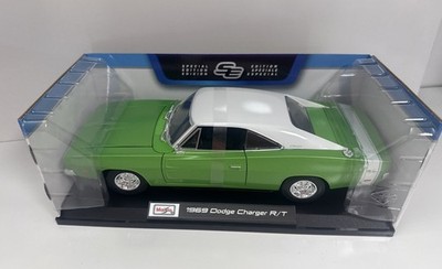 1969 DODGE CHARGER R/T MATT GREEN WHITETOP NEW IN BOX 1:18. | eBay