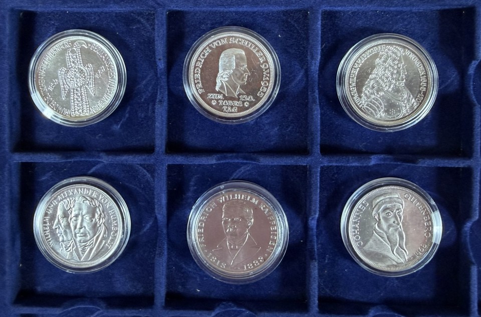 5 DM Gedenkmünzen - Sammlung komplett, 43 Münzen in Kapseln | eBay.de