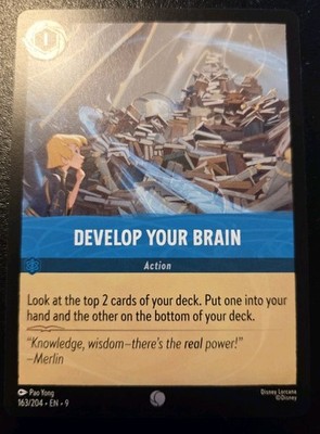 Develop Your Brain 163/204 Common Fabled Disney Lorcana TCG