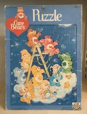 Vintage 1983 Care Bears Tray Frame Puzzle Craft Master Complete Used #44490