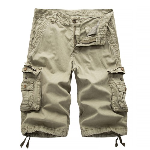 Hot Summer New Men's Plus Size Workwear Shorts, Casual Beach Five Quarter Pants - Picture 10 of 15