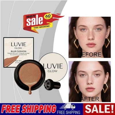 MARKENLOS Luvie Glow Foundation Cushion, Mushroom Head Air Cushion CC Cream Hot Sale