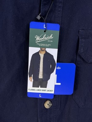 Woolrich フランネルジャケット サイズ38 ロングスリーブオーセンティックフランネルシャツ LONG