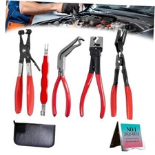 Automotive Electrical Disconnect Pliers Kit 5pc Fuel Line Tool Set Hose Clamp