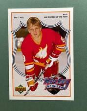 1991-92 Upper Deck Hockey Brett Hull Hockey Heroes #4 Calgary Flames