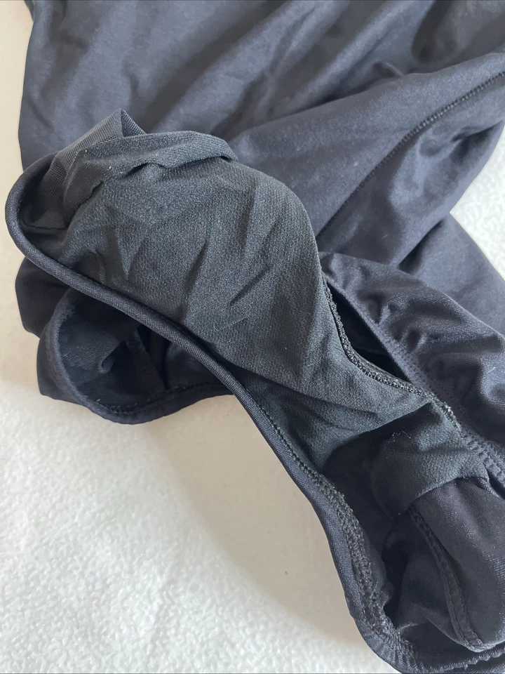 Slim Allure Women's 12 Black Gold Trim USA One Piece Classic Bathing Swim Suit - Image 4 of 4