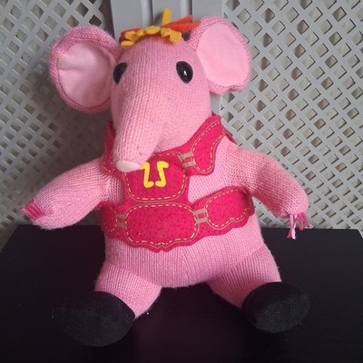 Clangers 2017 gestrickter Plüsch rosa Stofftier Mädchen Coolabi 24 cm
