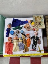 Antique Vintage Hand Puppet Marionette Lot Raphael Tuck Puppet Show Rare