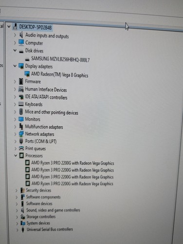 Lenovo ThinkCentre M725s SFF PC AMD Ryzen 3 Pro 2200G 8GB 256GB Win10p @Rare OB - Picture 10 of 11