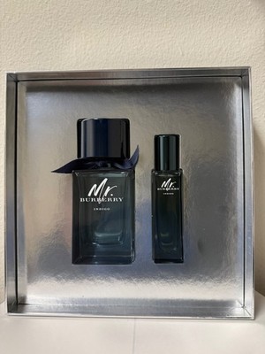 Mr. Burberry INDIGO 3.3 OZ. EDT Spray 2 PCS SET FOR MEN - DISCONTINUED RARE SET