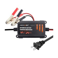 12v 2A Battery Charger, Trickle Charger for Lawn Mower Battery, Motorcycle, c...