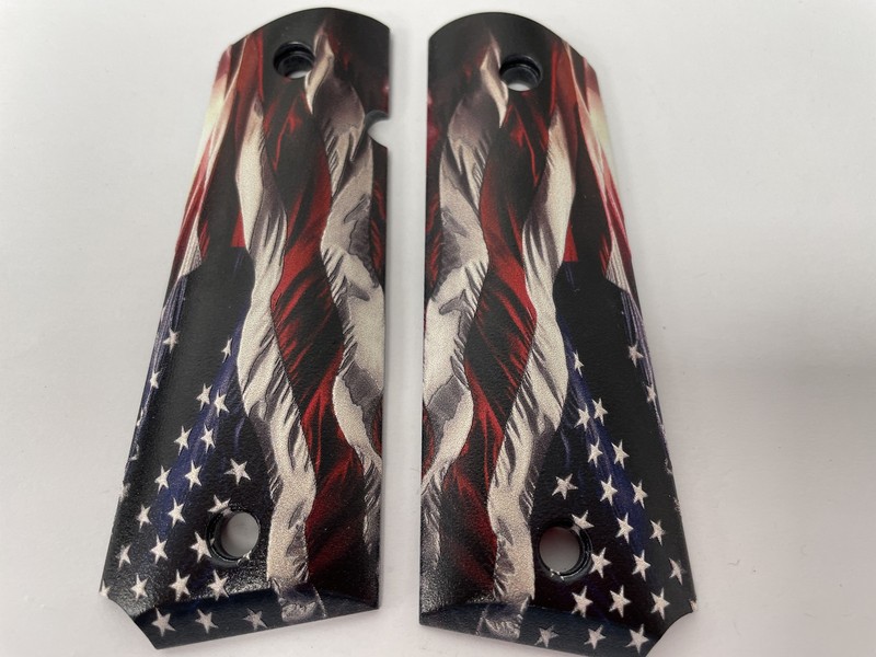 Altamont Wood Grips - 1911 Govt Birch Textured Finish UV Printed