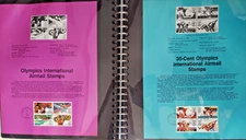 Stamps 1983-1985 United States 1st Day Issue Souvenir Pages, Olympics, Christmas
