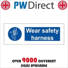 SIGN Wear safety harness