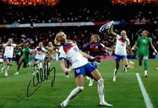 Chloe Kelly Signed 12x8 Photo England Lionesses Celebration Autograph COA (1479